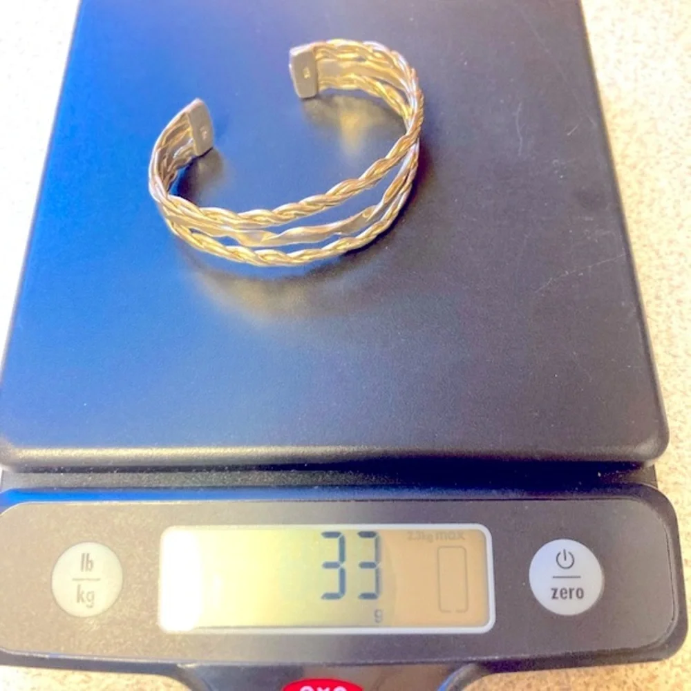 Beautiful 925 Sterling Silver Cuff Bracelet - Picture 4 of 7